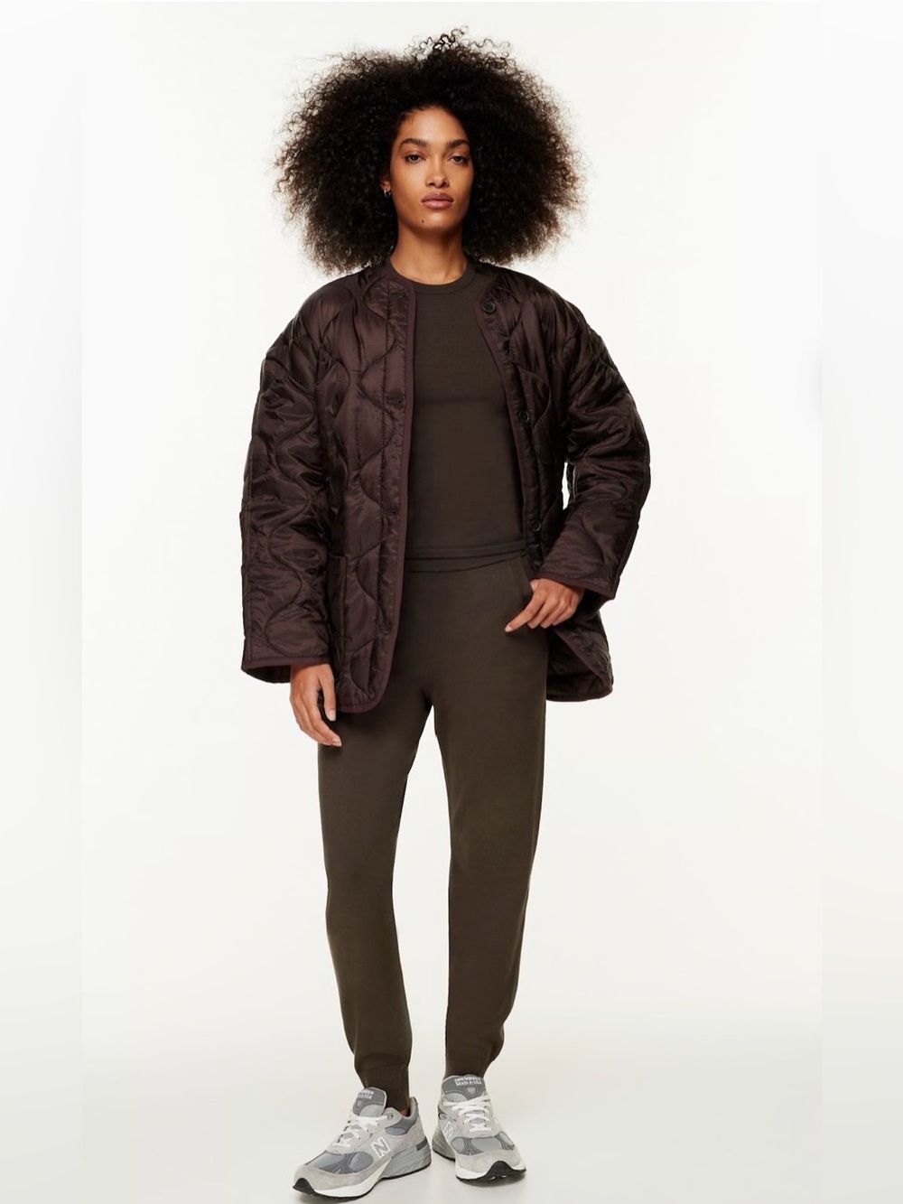 Aritzia Babaton Rodin High Rise Jogger XL Rich Mocha Brown NWT